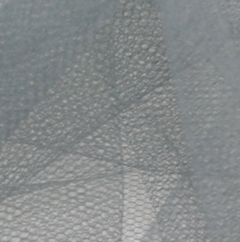 ** Remnant 071204 1.5m Silver Grey Dress Net - 150cm wide