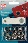 11mm Eyelets With Washers - Silver