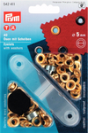 5mm Eyelets With Tool - Gold