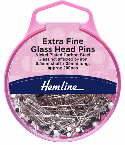 Extra Fine Glass Head Pins (200pcs)