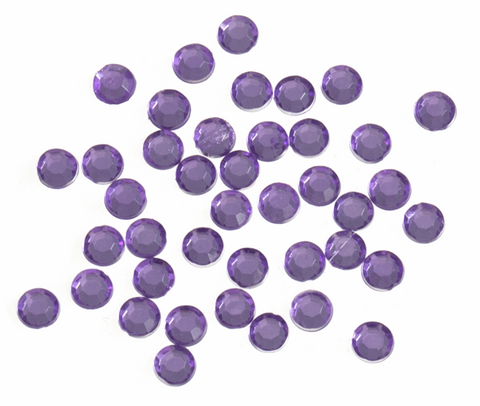 Acrylic Jewels - Purple 5mm