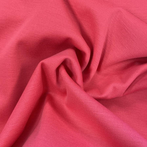 Ponte Roma Jersey - Coral - Sold By Half Metre