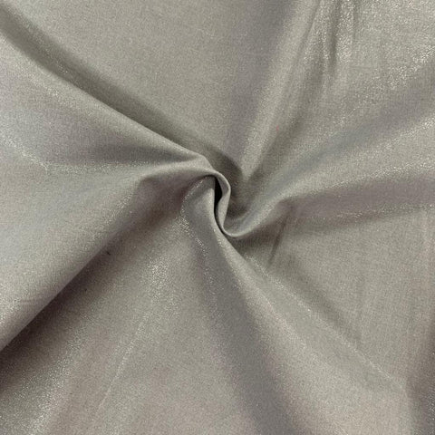 Dark grey Craft cotton metallic fabric perfect for summer clothes crafts dresses tops nightwear lightweight cool Kayes dressmaking Southend Westcliff sewing fabric shops cool clothes Metre discount cheap 