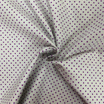 100% Cotton Poplin - Grey with Violet Spot - Sold by Half Metre