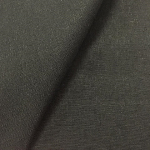 Remnant 251002 0.6m 100% Enzyme Washed Linen Black 136cm Wide