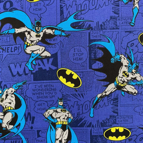 100% Cotton - Batman Comic - Sold By Half Metre