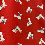 red llama polycotton fabric
