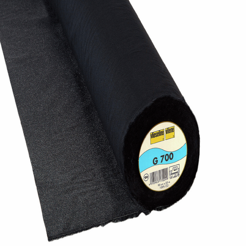 Vilene interlining medium woven G700 iron on clothing sewing black Kaye’s textiles Southend Westcliff collars cuffs blouses shirts