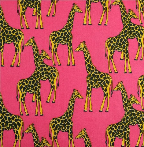 Giraffe Pink fabric (per 0.5 metre)