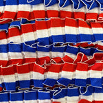Red/White/Blue Pleated Trim - Coronation