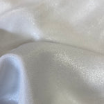 Remnant 110416 1.9m Shimmer/Glitter Georgette - White -150cm Wide