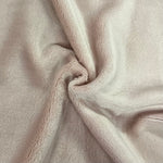 Stof Dou Dou Fleece - Baby Pink - Sold By Half Metre