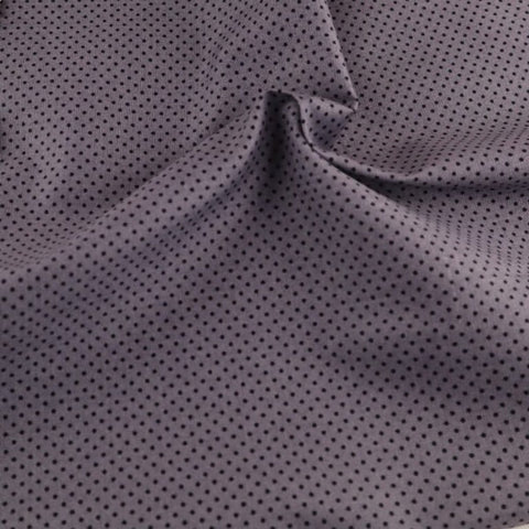 micro dot grey black 100% cotton fabric perfect for summer clothes dresses tops nightwear lightweight cool Kayes dressmaking Southend Westcliff sewing fabric shops cool clothes Metre discount cheap 