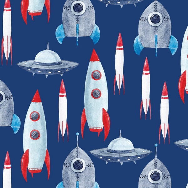100% Cotton - Rockets - Sold by Half Metre – Kayes Textiles