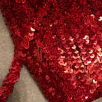 Red Holographic Stretch Sequin Trim - 10mm wide